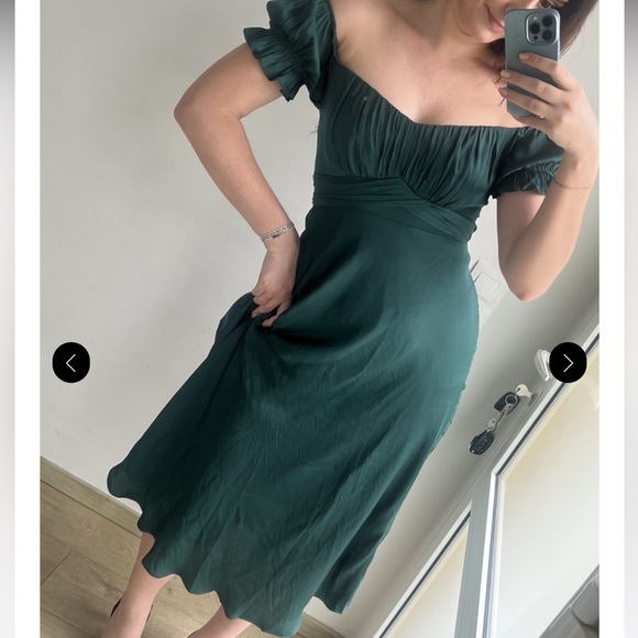 Hello Molly Forest Green MIDI Dress - Picture 5 of 5